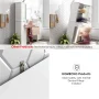 Homfa Bathroom Storage Tower, Narrow Linen Cabinet with Door and Drawers, Tall Bathroom Storage Cabinet for Small Spaces, White - Image 3