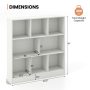 41 Inches 8-Cube Freestanding Bookcase for Kids - Image 5