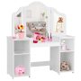 White 2-in-1 Detachable Design Kids Vanity Dressing Table - Image 3