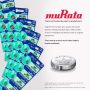 Murata 319 Battery SR527SW 1.55V Silver Oxide Watch Button Cell (25 Batteries) - Image 1