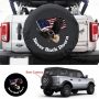 for Ford Bronco, Jeep Wrangler Spare Tire Cover with Camera Hole, American Fl... - Image 4