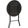 Mainstays 31" Round High-Top Folding Table, Walnut - Image 5