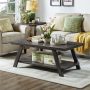 Athens 3-Piece Contemporary Wood Shelf Coffee Table Set - Image 3