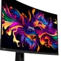 MSI - MAG 321CUP QD-OLED 32" UHD Curved 165Hz 0.03ms Gaming Monitor with G-SYNC FreeSync Premium Pro TB 400 (HDMI, DP, USB-C) - Black - Image 2