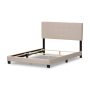 Brookfield Contemporary Beige Fabric Upholstered Full Size Bed - Image 6