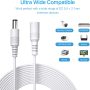 ZOSI 2Pack DC Power Extension Cable 12ft 2.1mm x 5.5mm Male to Female Adapter Extension Cable for 12V Security Camera,Wireless IP Network Camera,CCTV DVR NVR Recorder, LED Strip,Car(White) - Image 4