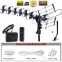 Five Star TV Antenna Super Long Range Outdoor Motorized Amplified HDTV High Gain 36dB UHF VHF - Image 1