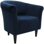 Mainstays Microfiber Bucket Accent Chair, Fynn Gray - Image 6