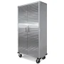 Seville Classics UltraHD® Rolling Storage Cabinet, Granite Gray, 36" W x 18" D x 72" H - Image 4