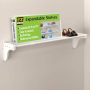 40 in. - 75 in. Expandable Metal Shelf in White with 2 End Brackets (74.5 in) - Image 1