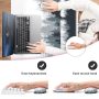 Large Mouse Pad Wrist Rest 4Pcs Set,XXL Extended Gaming Mouse Pad+Gel Ergonomic Keyboard Wrist Support +Mouse Wrist Rest Cushion+ Coaster,Easy Typing Pain Relief Desk Mat Set-Pink Marble - Image 5