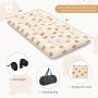 Foldable Futon Mattress with Washable Cover and Carry Bag for Camping - Twin Size - Image 3