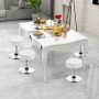 Adjustable 360° Swivel Storage Vanity Stool with Removable Tray - Image 6