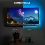 Merkury Innovations Sound Reactive TV Backlight RGB Lighting Dimmable Remote Control Corded Electric - Image 4