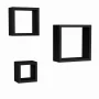 Decorative Floating Cube Wall Shelves in Black (Set of 3) - Image 5
