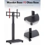 Abbing Height Adjustable Floor TV Stand with Wheels for 32-70 inch TVs - Image 6