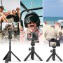 Mini Tripod, Extendable Selfie Stick,3 Levels Adjustment Height,Phone Tripod for Camera and Phone,Webcam Tripod with 360°Ball Head,Camera Tripod is Suitble for Camera and Cell Phone Etc - Image 1