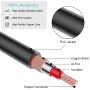 GHWL RCA Extension Cable, 2RCA Male to 2RCA Female Stereo Audio Cables for Home Theater, HDTV, Amplifiers, Hi-Fi Systems (50FT/15M) - Image 2