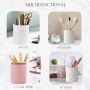 minimaliving Pen Holder,Nordic Style Silicone Waterproof Pencil Holder for Desk Simple&Modern Minimalist Makeup Organizer Multifunctional Office Supplies for Home,Kids and School(Beige) - Image 5