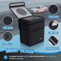 K KNODEL 2 Gallon Black Leak-Proof Waterproof Car Trash Can with Lid - Image 3