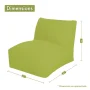 Majestic Home Goods Chair Lounger Vertical Stripe Black - Image 5