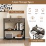 Narrow Console Table with 2 Drawers and 2 Metal Mesh Shelves - Image 5