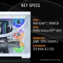Thermaltake - LCGS View 9870S-380 Gaming Desktop AMD Ryzen 7 9800X3D 2024, 32GB DDR5 Memory, NVIDIA GeForce RTX 5070, 2TB NVMe M.2 - White - Image 2