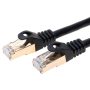 Cables Direct Online 30FT S/FTP CAT7 Gold Plated Shielded Ethernet RJ45 Copper Cable 10 Gigabit Ethernet Network Patch Cord (30ft, Black) - Image 1