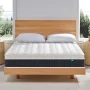 Queen Size Hybrid Mattress, Z-HOM Classic 10 inch Foam Euro Top Mattress, 5-Zone Pocket Spring Support for Back Pain, Medium Firm - Image 1