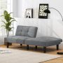 Convertible Folding Futon Sofa Bed with 6-Position Adjustable Backrest - Image 5
