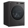 LG - 7.8 Cu. Ft. Stackable Smart Electric Dryer with Ventless Heat Pump Technology - Black Steel - Image 2