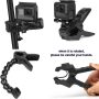Gopro Camera Accessories Jaws Gooseneck Flex Clamp Mount + Adjustable Neck - Image 5
