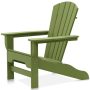 Boca Raton Lime Green Recycled Plastic Adirondack Chair - Image 6
