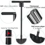 FLY HAWK Manual Grass Edger, 36 inch Heavy Duty gardening tools long handled Lawn edger for GardenS idewalk, Black - Image 6