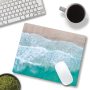 Beach Mouse Pad Custom Design, Square Waterproof Non-Slip Rubber Base Mouse Pad for Office Laptop, 9.5"x7.9"x0.12" Inch (Sea Waves) - Image 4