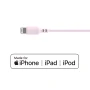 onn 3ft Lightning to USB Charging Cable, Soft Touch Material, MFI certified, Pink - Compatible with iPhone 14/13/12/11/X/XR/XS/8/7/6/5, iPad, Airpods and more - Image 2