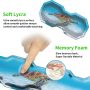 Keyboard Mouse Pad Set, Large Gaming Mouse Pad + Keyboard Wrist Rest Support + Mouse Wrist Cushion + Coaster, 4 in 1 Non-Slip Rubber Base, 31.5"x 11.8" Extended Desk Mat for Office, Sea Turtle - Image 4