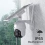Ankway Solar Security Camera, Wireless Outdoor Cameras with Smart App, Color Night Vision, 360° PTZ WiFi Camera, IP65 Waterproof, AI Detection, 2-Way Talk, 3.5W Solar Powered Panel - Image 2