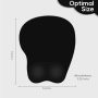 Ergonomic Mouse Pad,Non Slip Mousepad Wrist Rest Support for Office, Computer, Laptop & Mac(A-Black) - Image 2