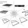 Mainstays 9" California King High Profile Easy Assembly Smart Metal Box Spring, Queen, (Mattress & Bed Frame Not Included) - Image 4