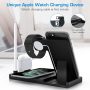 WAITIEE Wireless Charger 5 in 1 Wireless Charging Station for iWatch SE/6/5/4/3/2/1,AirPods3/2/1, Pencil,Fast Charger Dock for iPhone 12/Pro/11/11 Pro Max/XR/XS Max/Xs Black(No iWatch Charging Cable) - Image 2