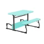 Your Zone Folding Kid's Picnic Activity Table for Ages 3-8, Teal - Image 6