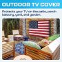 Outdoor TV Cover 65 Inch Waterproof and Weatherproof TV Covers | Outdoor TV E... - Image 4