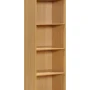 Hodedah 4-Shelf Wood Bookcase, Brown - Image 1