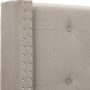 HomeLife furBed00007_Cloth_LightGrey_Full Platform Bed, Grey - Image 6
