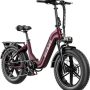 Heybike - Ranger S 1000W - Foldable Step-Thru Fat-Tire Ebike 55mi Max Range 28mph Max Speed - UL Certified - Red - Image 1