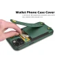 Wallet Case for iPhone 13 13 Pro 13 Pro Max, Njjex PU Leather Crossbag Lager Capacity [Shoulder Straps] [Card Slots] Flip Folio Wallet Case Cover -Green - Image 2