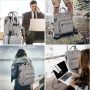 Laptop Backpack for Women Men, Travel Backpack Purse for 15.6 Inch Laptop with RFID Pocket USB Charging Port, College School Backpack Bookbag Water Resistant Carry on Bag for Office/Teacher/Work, Grey - Image 6