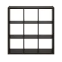 Furinno CUBICLE Open Back Decorative Cube Storage Organizer in 9-Cube Dark Oak - Image 3