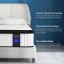 Inofia King Mattress 12“ Hybrid Gel Memory Foam Mattress with 870 Individually Wrapped Pocket Coils, Medium Firm Support, Mattress in a Box, King Size - Image 2